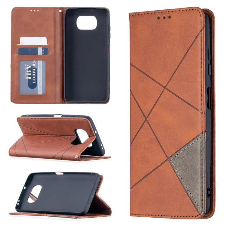 Custodia portafoglio in pelle con rotazione per Xiaomi Poco X3