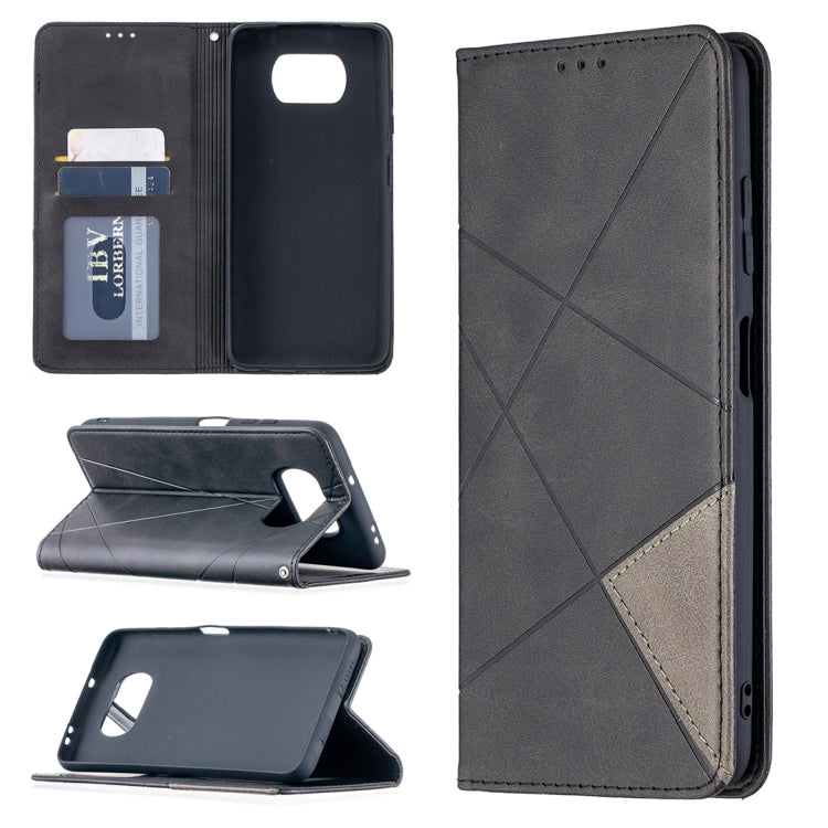 Custodia portafoglio in pelle con rotazione per Xiaomi Poco X3