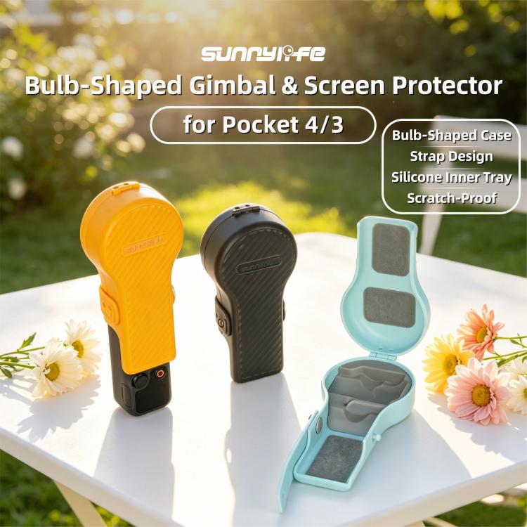 Sunnylife Cover protettiva per gimbal a forma di lampadina colorata, custodia protettiva per schermo della fotocamera, For DJI Osmo Pocket 4 / 3