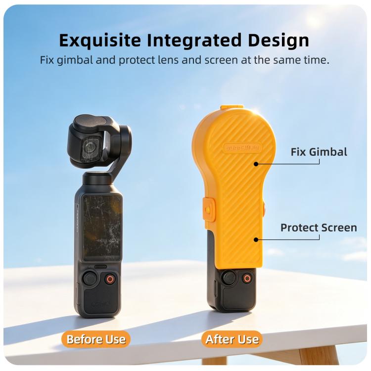 Sunnylife Cover protettiva per gimbal a forma di lampadina colorata, custodia protettiva per schermo della fotocamera, For DJI Osmo Pocket 4 / 3