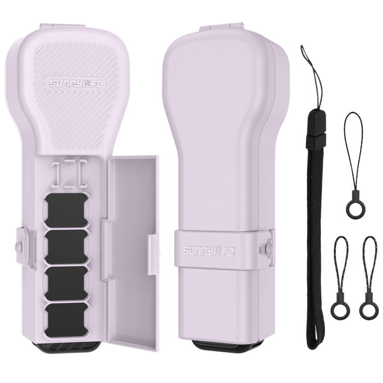 Custodia protettiva colorata Sunnylife per gimbal, guscio protettivo per fotocamera con porta filtri e scatola di conservazione, For DJI Osmo Pocket 4 / 3