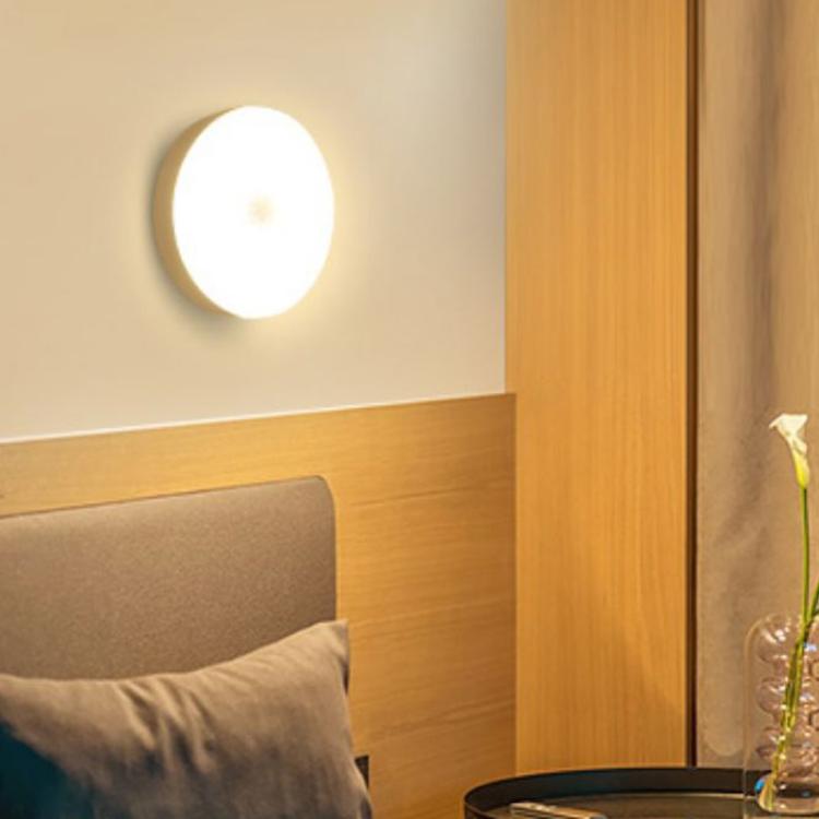Lampada da comodino a LED intelligente con sensore di movimento (induzione del corpo umano), senza interruttore., No Switch
