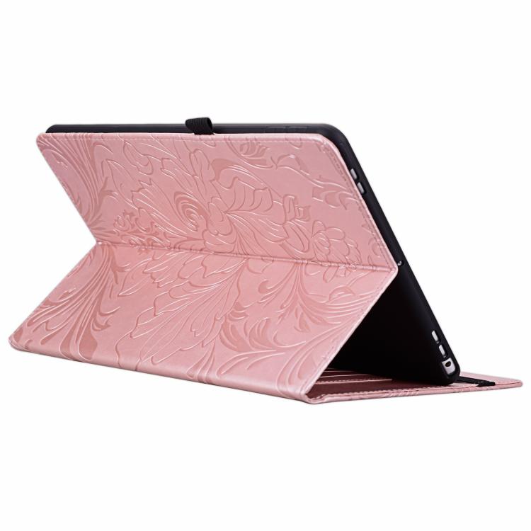 Custodia per tablet in ecopelle con motivo floreale in rilievo, For iPad Pro 12.9 2020 2021