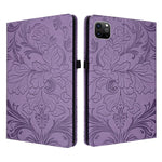 Custodia per tablet in ecopelle con motivo floreale in rilievo, For iPad Pro 12.9 2020 2021