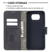 Custodia in pelle sintetica a vibrazione orizzontale con trama in coccodrillo abbinata con portafoglio, supporto e slot per carte, For Xiaomi Mi Poco X3