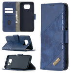Custodia in pelle sintetica a vibrazione orizzontale con trama in coccodrillo abbinata con portafoglio, supporto e slot per carte, For Xiaomi Mi Poco X3