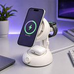 YT50 versione con ventola da 25 W, caricabatterie wireless magnetico 3 in 1 ad alta velocità.