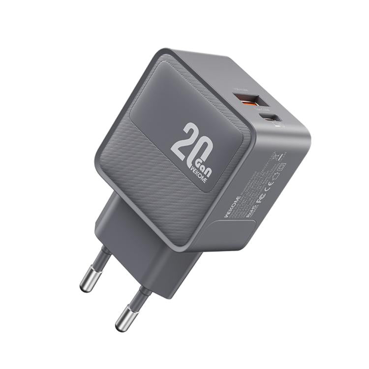 Caricabatterie WK WP-U104 Swift da 20 W con porte USB-C/Type-C e USB-A., US Plug, EU Plug, UK Plug