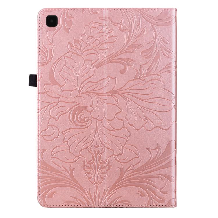 Custodia per tablet in ecopelle con motivo floreale in rilievo e funzione di sospensione/riattivazione, For Galaxy Tab A7 10.4 2020/2022, For Galaxy Tab A8 2021, For Galaxy Tab S6 Lite