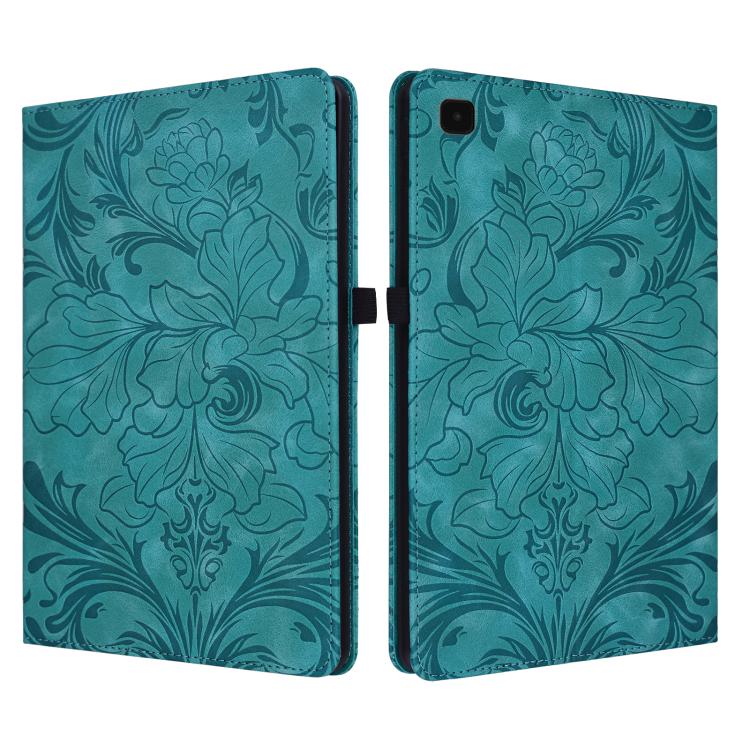 Custodia per tablet in ecopelle con motivo floreale in rilievo e funzione di sospensione/riattivazione, For Galaxy Tab A7 10.4 2020/2022, For Galaxy Tab A8 2021, For Galaxy Tab S6 Lite