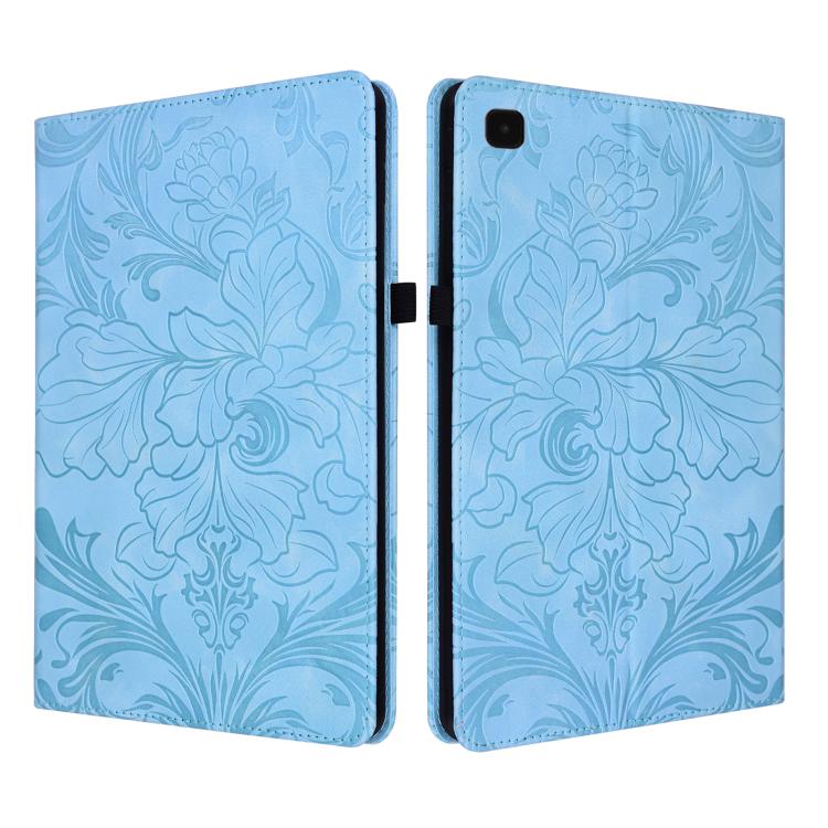 Custodia per tablet in ecopelle con motivo floreale in rilievo e funzione di sospensione/riattivazione, For Galaxy Tab A7 10.4 2020/2022, For Galaxy Tab A8 2021, For Galaxy Tab S6 Lite