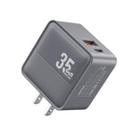 Caricabatterie rapido WK WP-U105 da 35 W con porte USB-C/Type-C e USB-A., US Plug, EU Plug, UK Plug