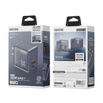 Caricabatterie rapido WK WP-U105 da 35 W con porte USB-C/Type-C e USB-A., US Plug, EU Plug, UK Plug