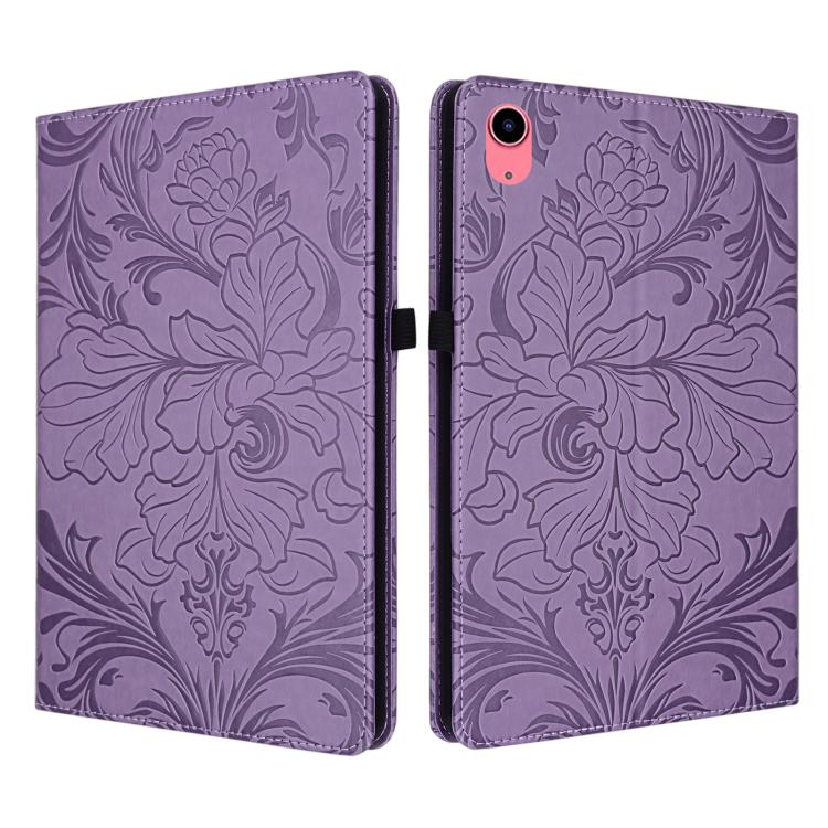 Custodia per tablet in ecopelle con motivo floreale in rilievo e funzione di sospensione/riattivazione, For iPad Air 13 2026/2025/2024, For iPad Air 11 2024/2025/2026, For iPad Pro 11 2024 / 2025, For iPad 2025 / 2022