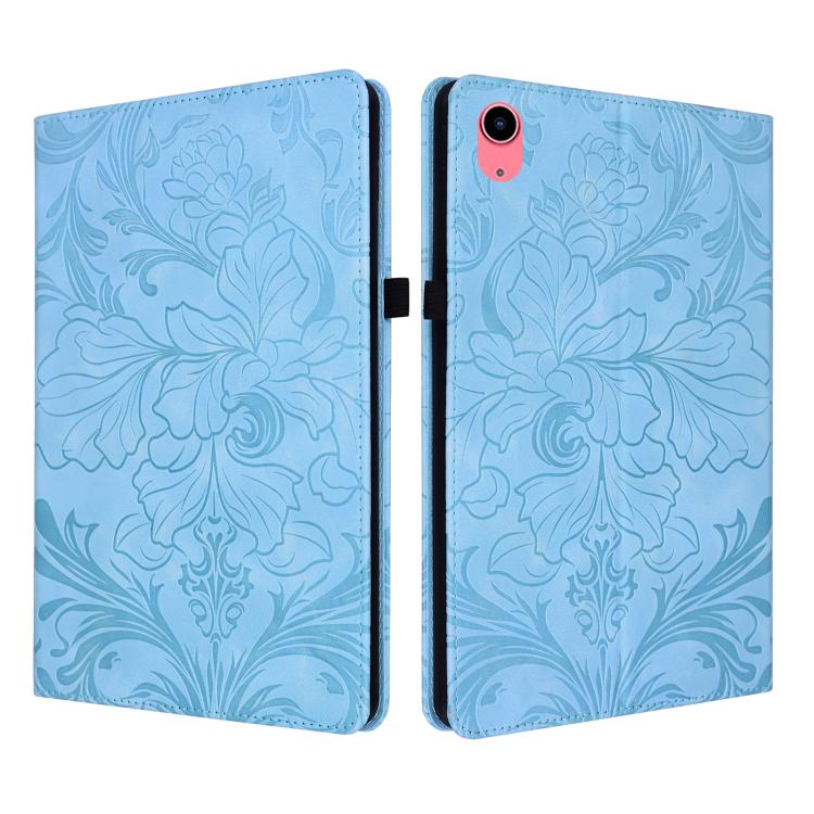 Custodia per tablet in ecopelle con motivo floreale in rilievo e funzione di sospensione/riattivazione, For iPad Air 13 2026/2025/2024, For iPad Air 11 2024/2025/2026, For iPad Pro 11 2024 / 2025, For iPad 2025 / 2022