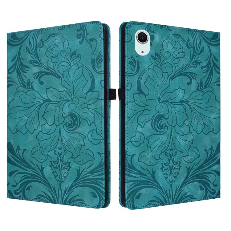 Custodia per tablet in ecopelle con motivo floreale in rilievo e funzione di sospensione/riattivazione, For iPad Air 13 2026/2025/2024, For iPad Air 11 2024/2025/2026, For iPad Pro 11 2024 / 2025, For iPad 2025 / 2022