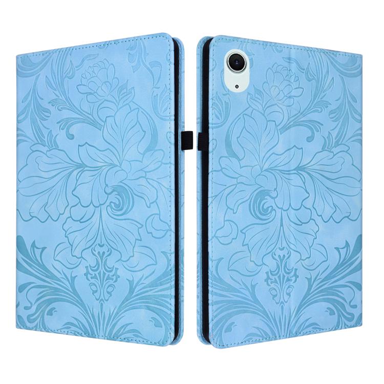 Custodia per tablet in ecopelle con motivo floreale in rilievo e funzione di sospensione/riattivazione, For iPad Air 13 2026/2025/2024, For iPad Air 11 2024/2025/2026, For iPad Pro 11 2024 / 2025, For iPad 2025 / 2022