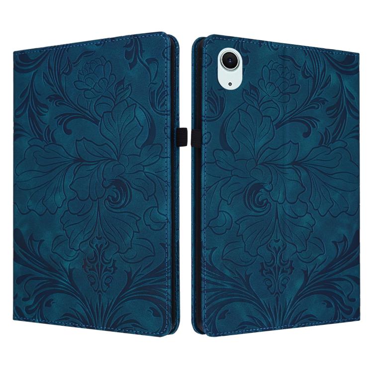 Custodia per tablet in ecopelle con motivo floreale in rilievo e funzione di sospensione/riattivazione, For iPad Air 13 2026/2025/2024, For iPad Air 11 2024/2025/2026, For iPad Pro 11 2024 / 2025, For iPad 2025 / 2022