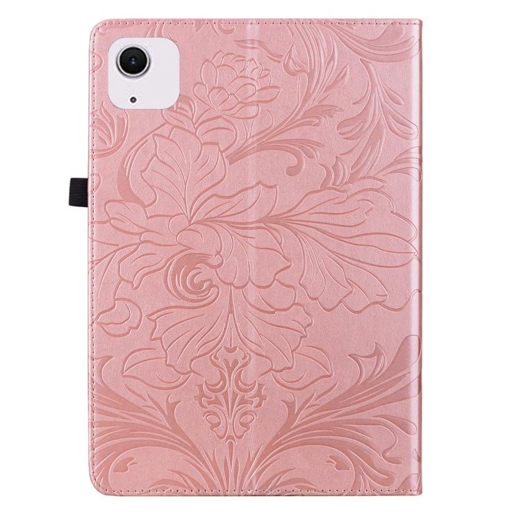 Custodia per tablet in ecopelle con motivo floreale in rilievo e funzione di sospensione/riattivazione, For iPad Air 13 2026/2025/2024, For iPad Air 11 2024/2025/2026, For iPad Pro 11 2024 / 2025, For iPad 2025 / 2022