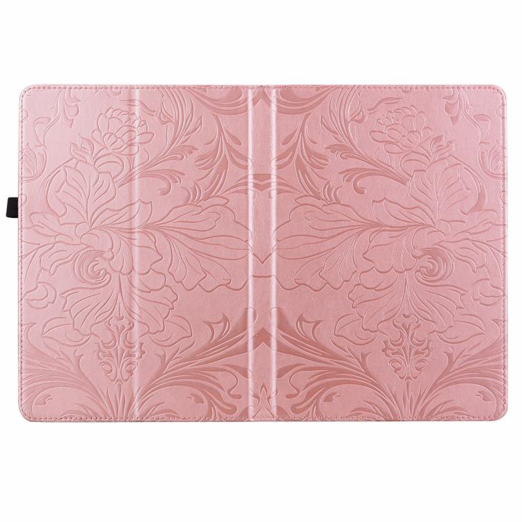 Custodia per tablet in ecopelle con motivo floreale in rilievo e funzione di sospensione/riattivazione, For iPad Air 13 2026/2025/2024, For iPad Air 11 2024/2025/2026, For iPad Pro 11 2024 / 2025, For iPad 2025 / 2022