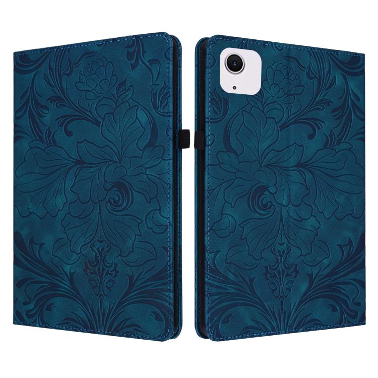 Custodia per tablet in ecopelle con motivo floreale in rilievo e funzione di sospensione/riattivazione, For iPad Air 13 2026/2025/2024, For iPad Air 11 2024/2025/2026, For iPad Pro 11 2024 / 2025, For iPad 2025 / 2022