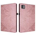 Custodia per tablet in ecopelle con motivo floreale in rilievo e funzione di sospensione/riattivazione, For iPad Air 13 2026/2025/2024, For iPad Air 11 2024/2025/2026, For iPad Pro 11 2024 / 2025, For iPad 2025 / 2022