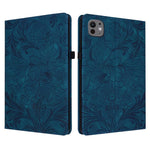 Custodia per tablet in ecopelle con motivo floreale in rilievo e funzione di sospensione/riattivazione, For iPad Air 13 2026/2025/2024, For iPad Air 11 2024/2025/2026, For iPad Pro 11 2024 / 2025, For iPad 2025 / 2022