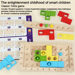 Cubo magico per bambini, puzzle di costruzioni in legno educativo