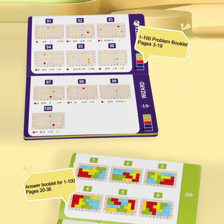 Cubo magico per bambini, puzzle di costruzioni in legno educativo