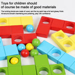Cubo magico per bambini, puzzle di costruzioni in legno educativo
