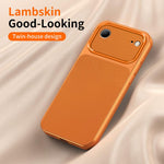 WANLONFENG Custodia per telefono in PC TPU con texture effetto pelle di agnello e 2 pellicole protettive per lo schermo incluse., For iPhone Air, iPhone 16 Pro Max, For iPhone 16 Pro, For iPhone 16