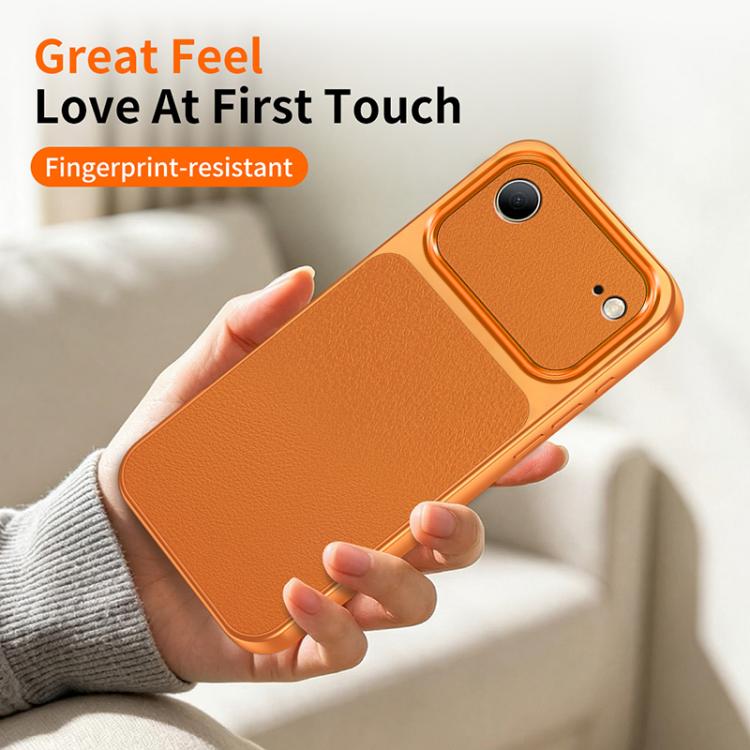 WANLONFENG Custodia per telefono in PC TPU con texture effetto pelle di agnello e 2 pellicole protettive per lo schermo incluse., For iPhone Air, iPhone 16 Pro Max, For iPhone 16 Pro, For iPhone 16