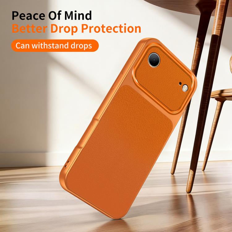 WANLONFENG Custodia per telefono in PC TPU con texture effetto pelle di agnello e 2 pellicole protettive per lo schermo incluse., For iPhone Air, iPhone 16 Pro Max, For iPhone 16 Pro, For iPhone 16