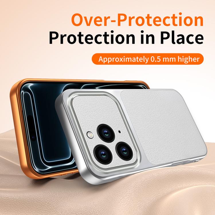 WANLONFENG Custodia per telefono in PC TPU con texture effetto pelle di agnello e 2 pellicole protettive per lo schermo incluse., For iPhone 15 Pro Max, For iPhone 15 Pro, For iPhone 15, For iPhone 14