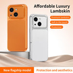 WANLONFENG Custodia per telefono in PC TPU con texture effetto pelle di agnello e 2 pellicole protettive per lo schermo incluse., For iPhone 13, For iPhone 12, For iPhone 12 Pro Max, For iPhone 12 Pro