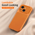 WANLONFENG Custodia per telefono in PC TPU con texture effetto pelle di agnello e 2 pellicole protettive per lo schermo incluse., For iPhone 13, For iPhone 12, For iPhone 12 Pro Max, For iPhone 12 Pro