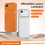 WANLONFENG Custodia per telefono in PC TPU con texture effetto pelle di agnello e 2 pellicole protettive per lo schermo incluse., For iPhone 17e / 16e, For iPhone 17 Pro Max, For iPhone 17 Pro, For iPhone 17