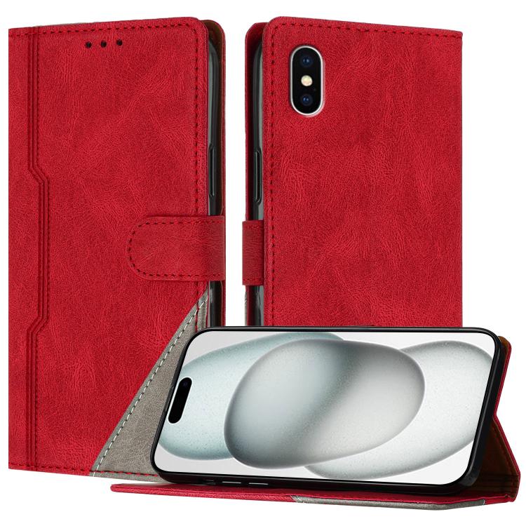 Custodia per telefono in ecopelle con fibbia in tinta, For iPhone XR, For iPhone XS Max, For iPhone 8 Plus / 7 Plus