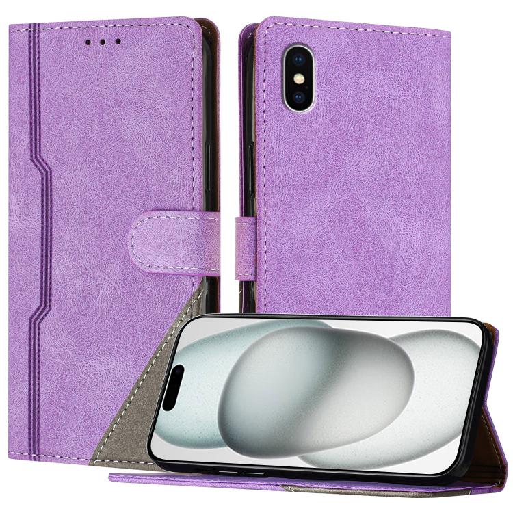 Custodia per telefono in ecopelle con fibbia in tinta, For iPhone XR, For iPhone XS Max, For iPhone 8 Plus / 7 Plus