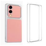 WANLONFENG Custodia per telefono in PC TPU con texture effetto pelle di agnello e 2 pellicole protettive per lo schermo incluse., For Galaxy S26+ 5G, For Galaxy S26 Ultra 5G, For Galaxy S26 5G, For Galaxy S25 FE 5G, For Galaxy S25 Edge 5G              ...