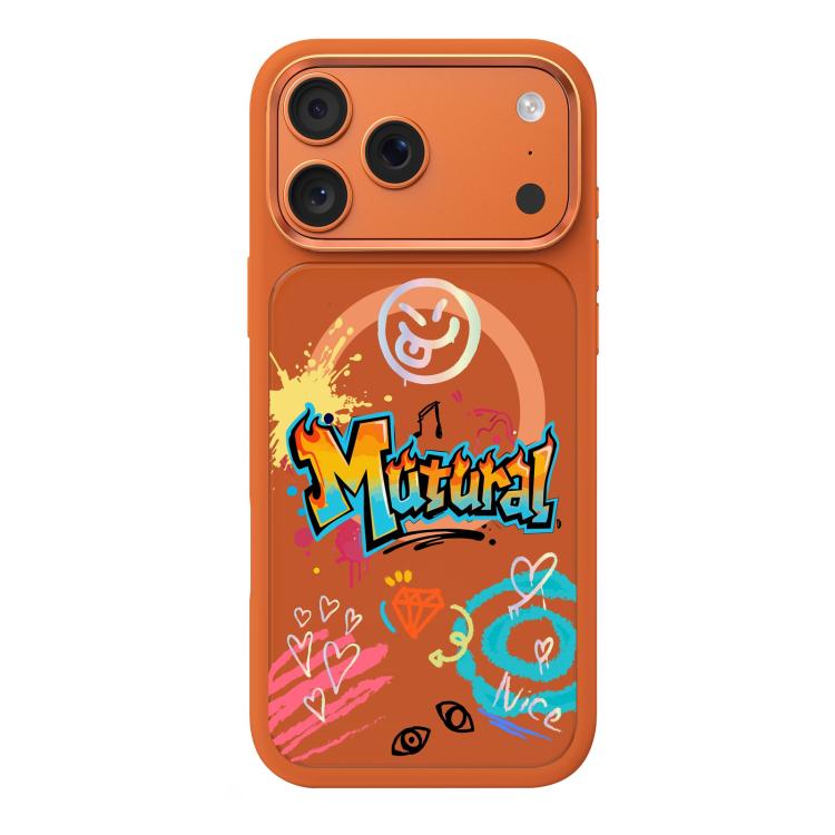 Custodia magnetica per telefono della serie Mutura Graffiti, For iPhone 17 Pro Max, For iPhone 17 Pro