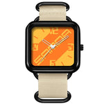 Orologio al quarzo SANDA 3261, colorato, casual, resistente all'acqua fino a 5 ATM, ideale per studenti., Nylon Beige, Nylon Black, Nylon Green