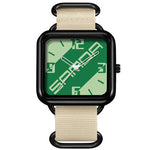 Orologio al quarzo SANDA 3261, colorato, casual, resistente all'acqua fino a 5 ATM, ideale per studenti., Nylon Beige, Nylon Black, Nylon Green