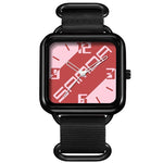 Orologio al quarzo SANDA 3261, colorato, casual, resistente all'acqua fino a 5 ATM, ideale per studenti., Nylon Beige, Nylon Black, Nylon Green