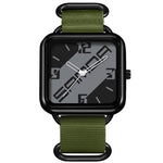 Orologio al quarzo SANDA 3261, colorato, casual, resistente all'acqua fino a 5 ATM, ideale per studenti., Nylon Beige, Nylon Black, Nylon Green