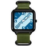 Orologio al quarzo SANDA 3261, colorato, casual, resistente all'acqua fino a 5 ATM, ideale per studenti., Nylon Beige, Nylon Black, Nylon Green
