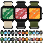 Orologio al quarzo SANDA 3261, colorato, casual, resistente all'acqua fino a 5 ATM, ideale per studenti., Nylon Beige, Nylon Black, Nylon Green