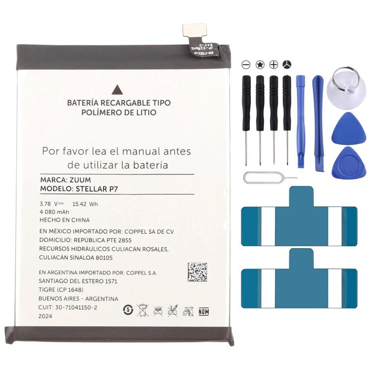Batteria compatibile per Zuum SENS, Stellar P5, P7 e Aura M1
