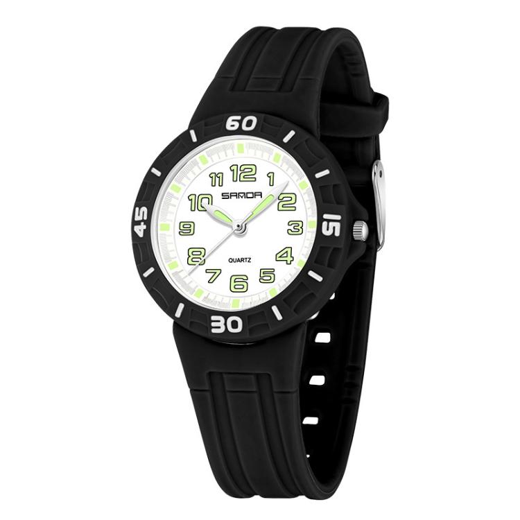 Orologio per bambini SANDA 6386 semplice, impermeabile fino a 5 ATM e luminoso.
