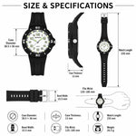 Orologio per bambini SANDA 6386 semplice, impermeabile fino a 5 ATM e luminoso.